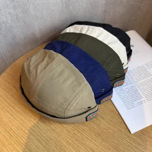 Set of five quick-dry docker hats in khaki navy green white and black with RID patch