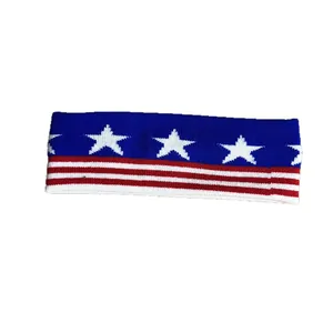 Atmungsaktives USA-Flaggen-Stirnband für Fitness, Yoga und Outdoor-Laufsportarten