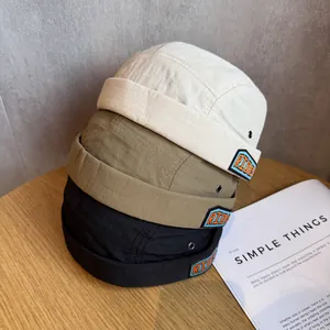 Women Quick Dry Ripstop Docker Hat Brimless Landlord Hat Retro Hip Hop Miki Hat Adjustable Sunscreen Streetwear Cap