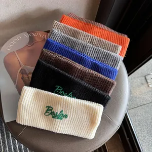 Winter knitted letter headband and ear warmer in multiple colors for sports and fashion