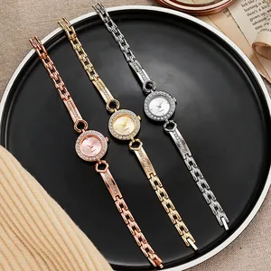 Elegant quartz bracelet watch for women in rose gold, gold and silver finishes