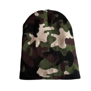 Bonnet en tricot camouflage pour l'extérieur et le ski, design chaud pour l'hiver