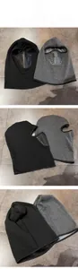 Detail of windproof cycling face mask with Air Flow ventilation and fleece material