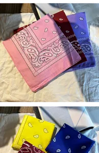 Détail de bandanas à motif paisley sur lin avec ombres élégantes de lumière solaire