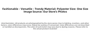 Polyester material specifications and one size fit information for floral knitted headbands