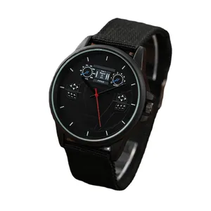 Orologio al quarzo da uomo con quadrante cruscotto auto e cinturino in nylon