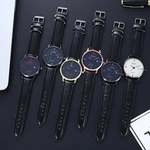 Orologio al Quarzo Casual da Uomo Con Datumsanzeige Calendario Cassa in Lega Cinturino in Pelle PU Orologio da Polso Analogico Sportivo