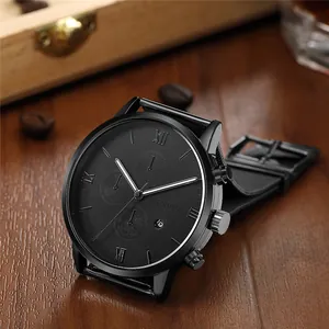 Orologio al quarzo Geneva da uomo con cinturino in maglia nera e quadrante con numeri romani