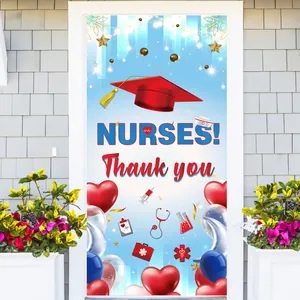 Nurse Appreciation Day banner set with Thank You message for home party porch decoration