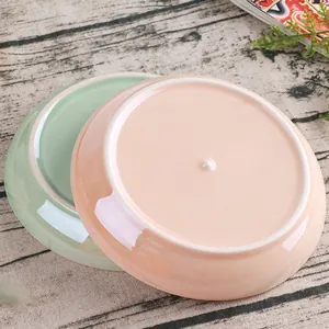 Κεραμικός δίσκος κοσμημάτων μονόκερος σε ροζ και πράσινο χρώμα με χρυσές λεπτομέρειες