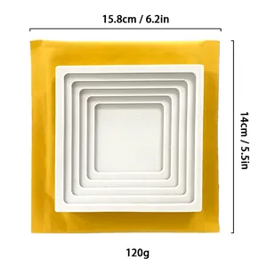 Square nested silicone tray mold dimensions 15.8x14cm for jewelry display and crafts