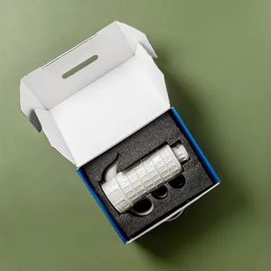 Ceramic teapot with Pisa tower texture in a protective gift box for afternoon tea