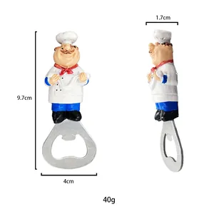 Detailed size and weight specs of chef fridge magnet beer bottle opener tool