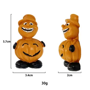 Niedlicher 3D-Kürbismann Kühlschrankmagnet aus Harz für kreative Wohndeko 5,7cm