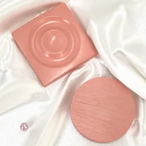 Detailed macro view of pink resin jewelry trays with ripple and wood textures