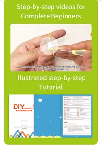 Detailed view of DIY crochet instructions showing pattern abbreviations and video tutorials