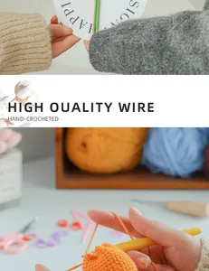 Detail of premium orange crochet wire for handmade tulip bouquets and floral crafts