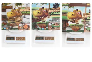 Dinosaur ice breaking puzzle board game package weight measurement on digital scale