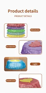 Detail of balance stones featuring non-slip texture, vibrant colors, and smooth curves