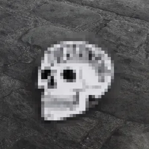 Pixel Art Skull Brooch Pin Eco-friendly Zinc Alloy Enamel Badge For Denim Jacket Fashion Jewelry Accessory