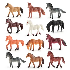 Modello di Cavallo in Simulazione Reale Giocattolo Miniature di Animali in Plastica per Bambini Giocattoli Educativi Cognitivi Regalo Decorazione Casa