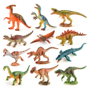 Miniature di Dinosauri Figure Realistiche in PVC Animali Preistorici T-Rex Stegosauro Pterosauro Collezione Regalo per Bambini