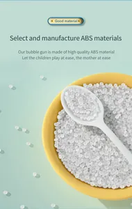 Gros plan de granules en plastique ABS blanc de haute qualité pour pistolets à bulles