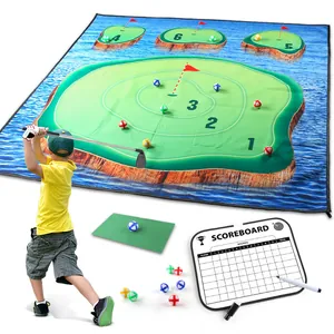 Jeu de golf pour enfants avec tapis de score océan et balles adhésives intérieur et extérieur