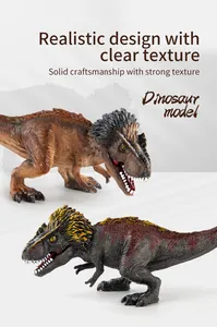 Détails de texture réaliste de figurines solides de dinosaures Giganotosaurus à plumes
