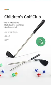 Détail des clubs de golf 72cm en acier pour enfants avec balles et têtes détachables