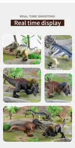 Vue détaillée du modèle de dinosaure avec texture de peau réaliste et plumes