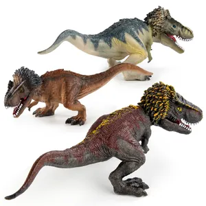 Coffret de trois figurines réalistes de Tyrannosaure Rex avec détails texturés précis