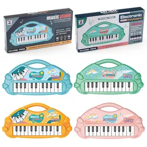Kids 13-key portable electronic piano toy in four colors for early musical education