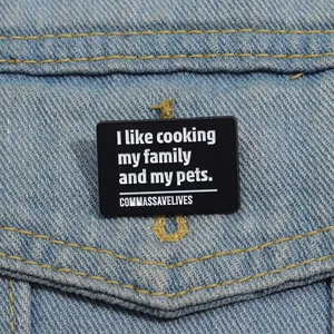 Pin's en émail avec blague sur veste en jean, badge métallique créatif pour cadeau