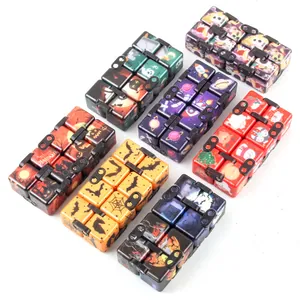 Infinity cubes with Halloween, space and winter themes for stress relief fun