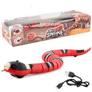 Remote control electric milk snake toy with S-shaped movement and USB charging cable