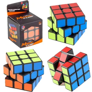Professional 3x3x3 Speed Magic Cube Educational Puzzle Toy Smooth Rotation Black Base Colored Stickers For Kids Adults Game