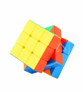Detail showing high tolerance structure and smooth rotation of speed cube for racing
