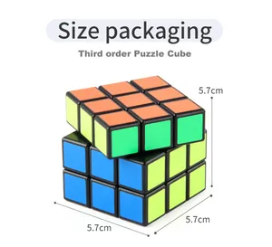 Vista dettagliata di un classico cubo di velocità da 5,7 cm con annotazioni e dimensioni
