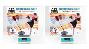 Weight measurement of inflatable boxing ball set with metal stand and base for kids