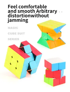 Présentation de cubes 3x3 et 2x2 de haute qualité avec rotation fluide et rapide