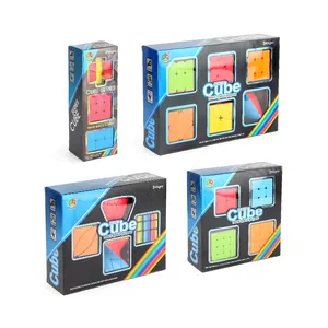 Coffret cadeau FanXin avec Rubik's cube 3x3, pyramide et puzzles variés colorés