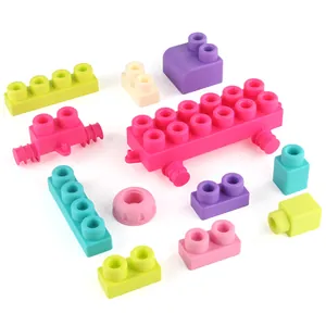 Set de 13 bloques de construcción grandes y suaves de colores para educación temprana infantil