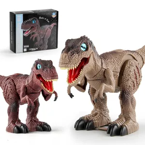DIY Assembly Electric Walking Tyrannosaurus Rex Dinosaur Building Kit Realistic T-Rex Robot Toy For Kids Boys Educational Gift