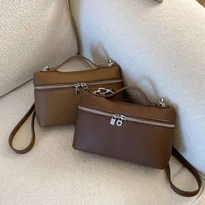 Women Retro PU Leather Box Crossbody Bag Minimalist Litchi Texture Top Handle Handbag Daily Commute Shoulder Bag