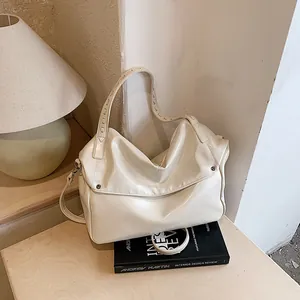 Damen Vintage Slouchy Hobo Umhängetasche Große Kapazität PU Leder Shopper Tasche Für Täglichen Pendelverkehr Büro Damen Handtasche