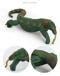 Detailed view of Komodo dragon model showing lifelike skin texture and reptile features
