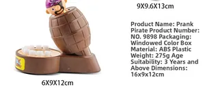 Detail view of Pop Up Pirate game dimensions, ABS material specs, and part sizes