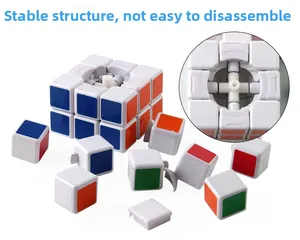 Detail of 3x3 cube internal cross-axis structure for stability and smooth rotation