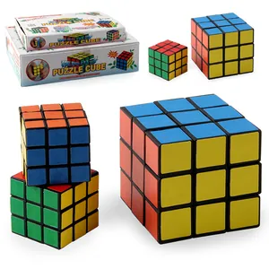 Plastic Smooth 3x3 Magic Cube Puzzle For Kids Intelligence Development Stress Relief Educational Speed Cube Toy Multicolor Classic Design